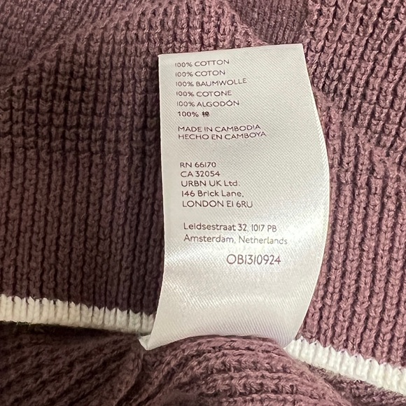 Standard Cloth (Urban Outfitters) Brown Waffle Stitch Polo Button Up sz M - Picture 7 of 14